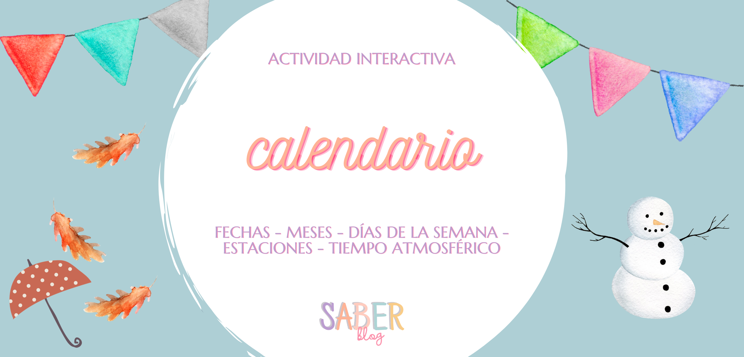 Calendario Actividad Interactiva Saber Blog